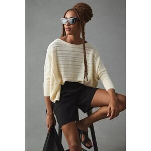 Anthropologie Pilcro Oversized Dolman Sleeve Knit Tunic Sweater Size Small